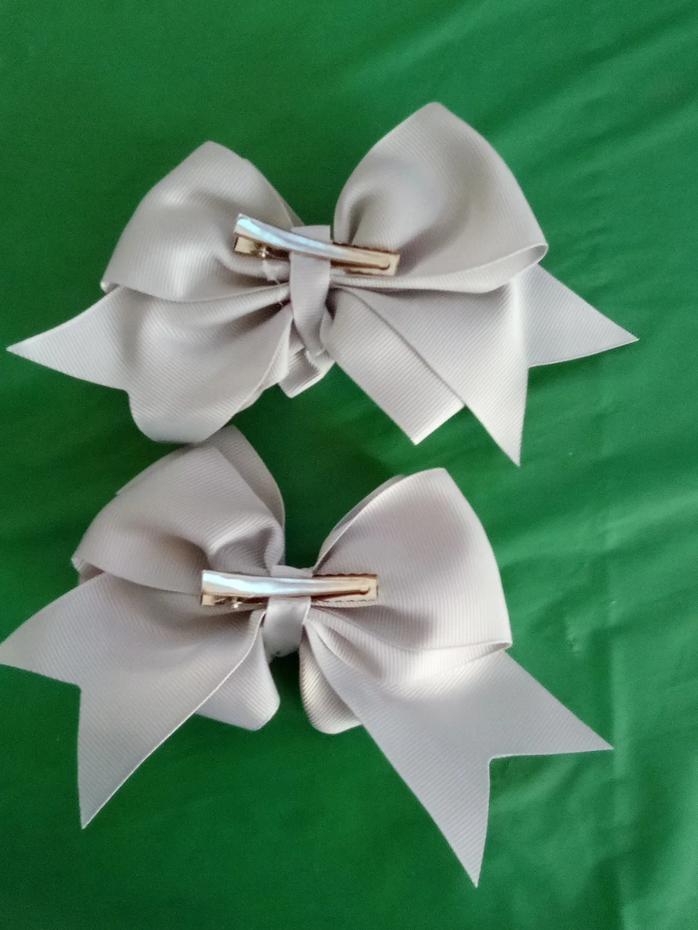 Kid’s Ribbon Bow Hair Clips - White ( Home )